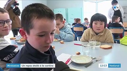 École : des élèves profitent d'un repas cuisiné par un chef étoilé