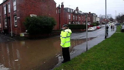 WATCH: Footage as Leeds residents forced to bail water from their homes after flooding