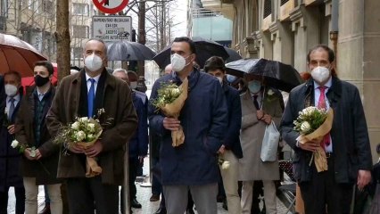Homenaje a Fernando Múgica en San Sebastián.