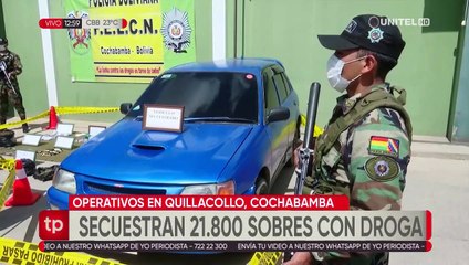 FELCN secuestra más de 20 mil sobres de droga y aprehenden a 10 personas