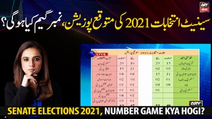 What will be the expected position, number game of Senate elections 2021?