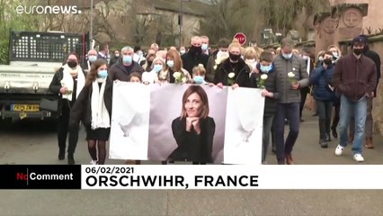 Hundreds march in memory of murdered woman in eastern Alsace