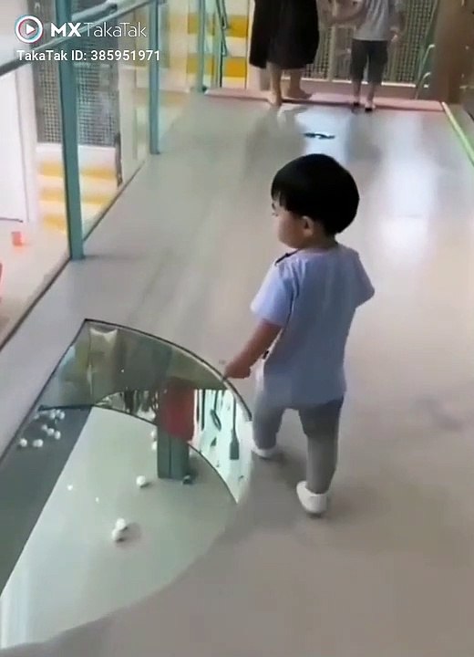 Small kid scared from artificial hole ll child funny ll taka tak