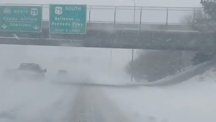 You don't want to be driving in this snow