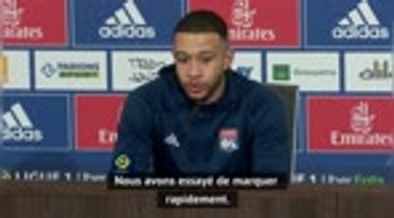 24e j. - Depay "satisfait" après la victoire contre Strasbourg