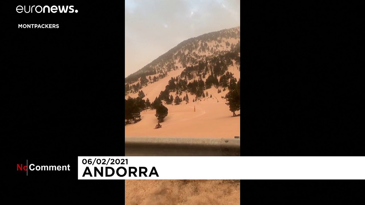 Sand aus der Sahara verpasst Europa eine gelbe Schicht