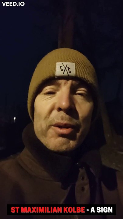 A sign from Saint Maximilian Kolbe