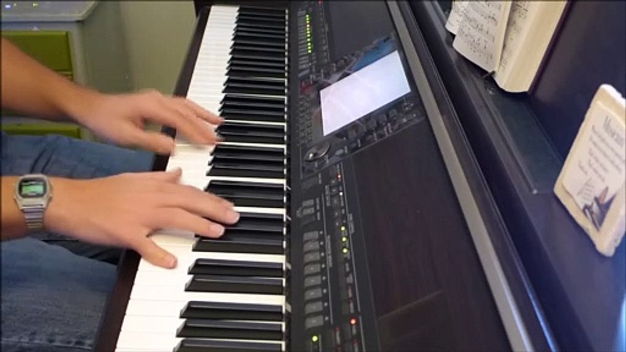 A Mighty Fortress Is Our God - piano instrumental hymn with lyrics