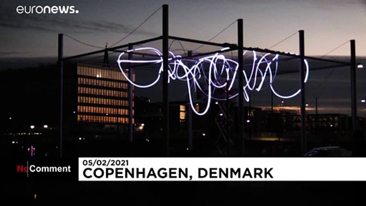 Kunst aus licht in kopenhagen