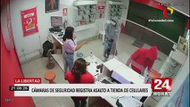 Trujillo: cámaras registran a ladrones que robaron casi 25 mil soles en tienda de celulares