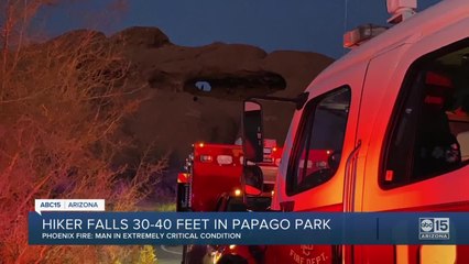 Hiker falls 30-40 feet at Papago Park