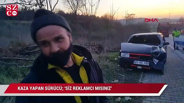 Kısıtlamada kaza yapan alkollü sürücü: Siz reklamcı mısınız?