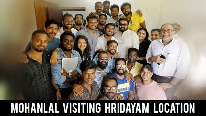 Mohanlal visiting Hridayam Location - Pranav Mohanlal _ Vineeth Sreenivasan