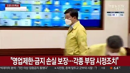 "영업제한·금지 손실 반드시 보상…각종 부담 시정조치"