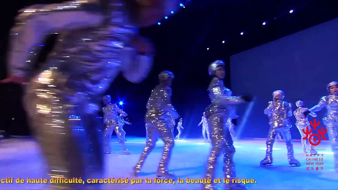⛸️❄️Cascade sur glace冰上特技