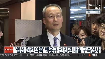 '월성 원전 의혹' 백운규 전 장관 내일 구속심사
