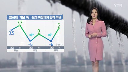 [날씨] 밤사이 기온 '뚝'...모레 아침까지 반짝 추위 / YTN