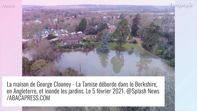 George Clooney : Son manoir ravagé par la tempête Christoph, les gros dégâts en images
