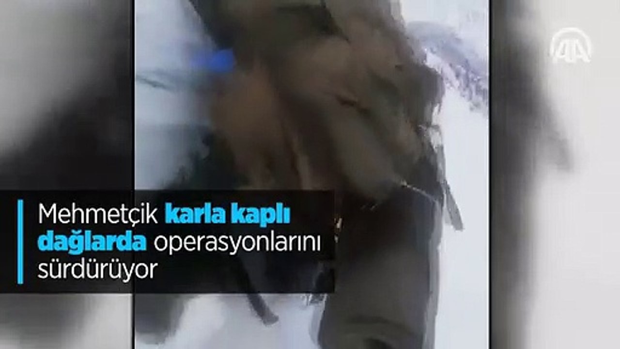 Mehmetçik karla kaplı dağlarda operasyonlarını sürdürüyor