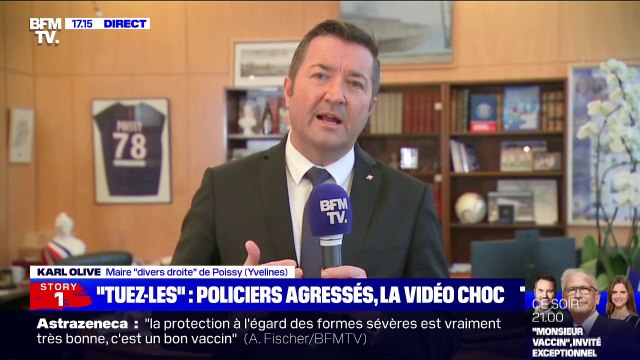 Policiers pris à partie: pour Karl Olive, maire de Poissy, c'est de la provocation et une remise en question de la République