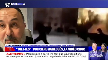 Télécharger la video: Policiers pris à partie: pour Yvan Assioma (Alliance police), 