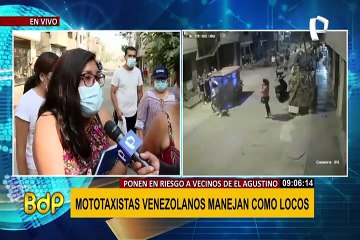 El Agustino: vecinos denuncian caos e inseguridad por malos ciudadanos extranjeros