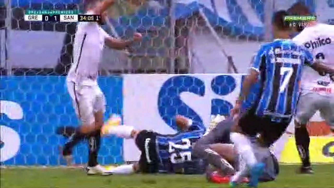 gol do gremio diego souza 1x1 gremio x santos
