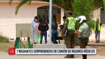 Descubren a 7 inmigrantes ilegales en camión: llevaban días sin comer