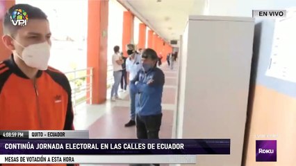 Desde Quito - Continúa jornada electoral en las calles de Ecuador
