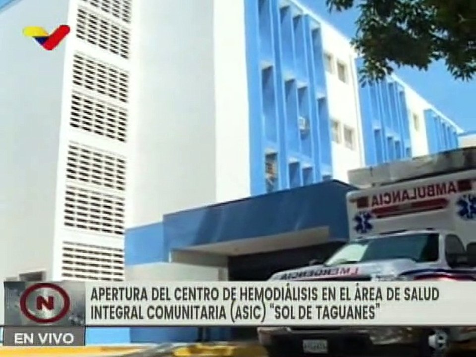 Centro de Hemodiálisis "Sol de Taguanes" en Cojedes contará con 3 máquinas para pacientes negativos