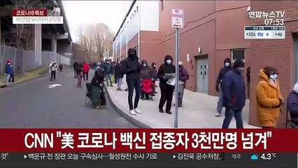 CNN "美 코로나 백신 접종자 3천만명 넘겨"
