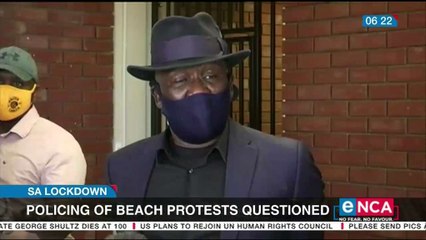 Policing of beach protests questioned