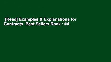 [Read] Examples & Explanations for Contracts  Best Sellers Rank : #4