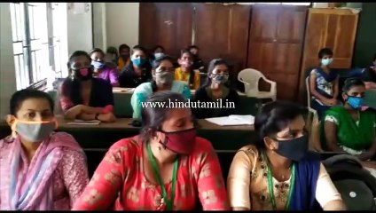 முதலாம் ஆண்டில் பயிலும் மாணவிகளுக்கு இன்று முதல் கல்லூரிகள் துவக்கம்! - இடம்: இராணி மேரிக் கல்லூரி, சென்னை - ஒளிப்பதிவு லென்ஸ் சீனு