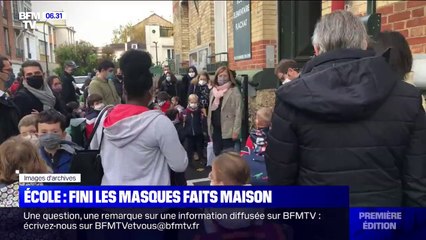 Les masques faits maison ne sont plus autorisés à l'école