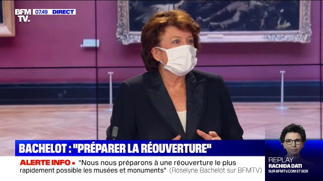 Roselyne Bachelot: Il faut une visibilité d'une quinzaine de jours pour décider de la réouverture des musées