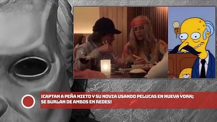 ¡CAPTAN A EPN Y SU NOVIA USANDO PELUCAS EN NY; SE BURLAN DE AMBOS EN REDES!