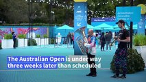 Fans arrive for delayed Australian Open tennis Grand Slam