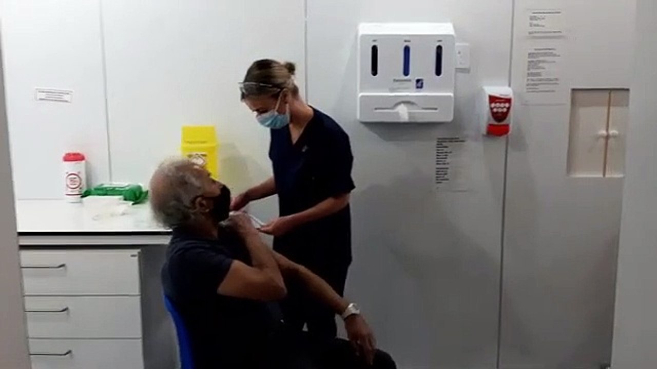 First vaccination at Elland Road