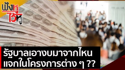 รัฐบาลเอางบมาจากไหนแจกในโครงการต่าง ๆ ? | ฟังหูไว้หู (5 ก.พ. 64)