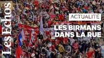 Birmanie: des dizaines de milliers de manifestants contre le coup d'Etat