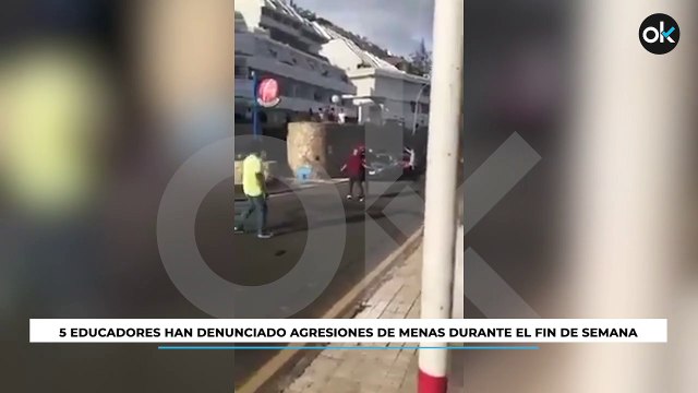 5 educadores han denunciado agresiones de menas durante el fin de semana