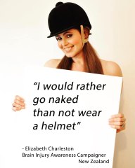 Elle monte à cheval "sans rien" pour la bonne cause