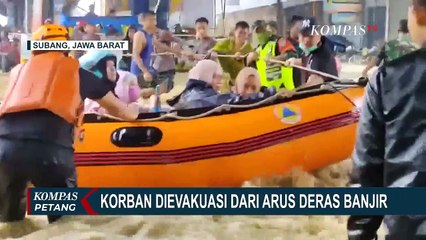Tanggul Sungai Cipunagara Jebol, Wilayah Pamanukan Terendam Banjir