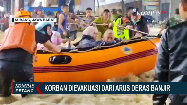 Tanggul Sungai Cipunagara Jebol, Wilayah Pamanukan Terendam Banjir