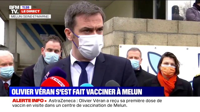 Covid-19: Olivier Véran assure que le vaccin AstraZeneca protège contre au moins 99% des souches qui circulent en France