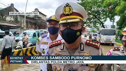 Banjir Masih Menggenangi Jalan Jatinegara Barat, Ketinggian Air 20 Sentimeter
