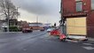 Section of street cordoned off after front of former Hartlepool shops collapses into road
