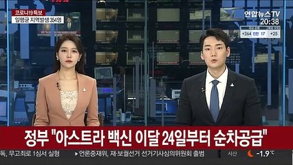 정부 "아스트라제네카 백신 이달 24일부터 순차 공급"