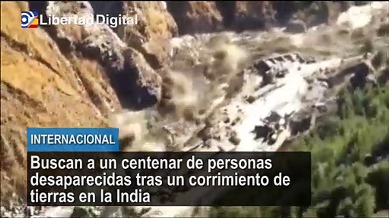 Buscan a un centenar de personas desaparecidas tras un corrimiento de tierras en la India